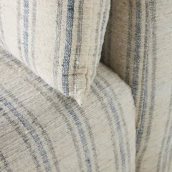 Stripe fabric upholstery texture close up for lounge chair