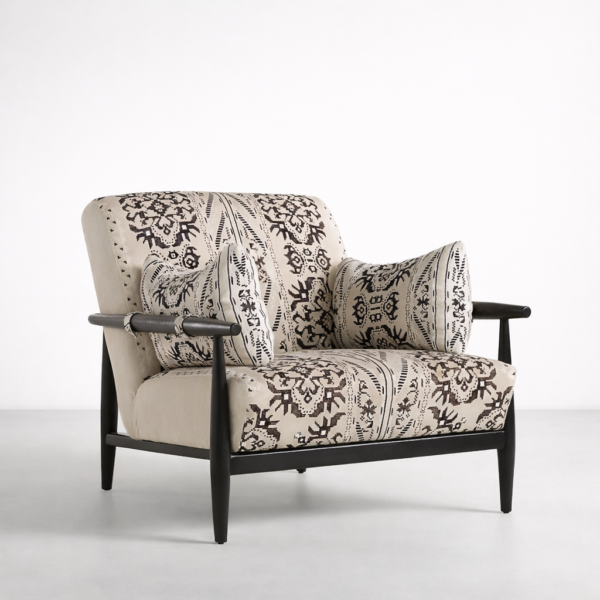 Teakwood accent chair