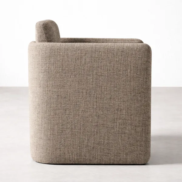 INTERIORZE Orvane upholstered dining chair side profile