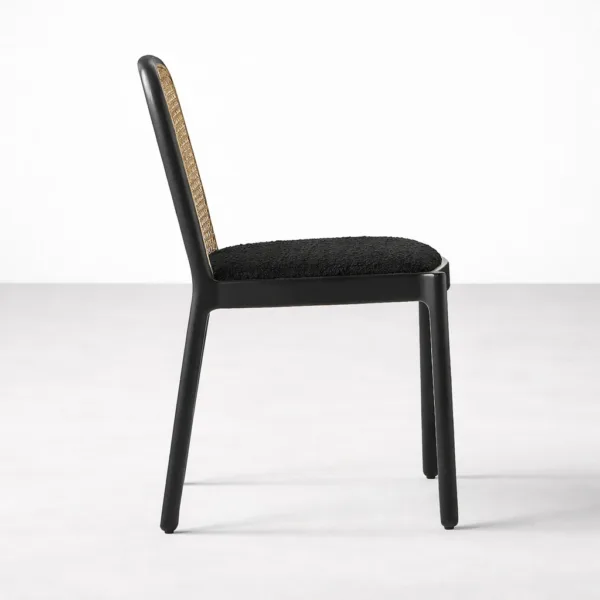 INTERIORZE Arvello cane back dining chair side profile