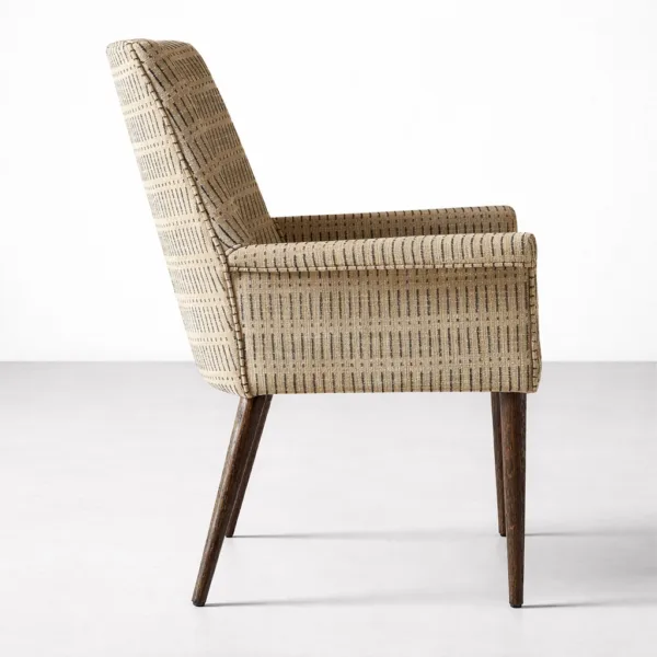 INTERIORZE Calvora upholstered dining chair side profile