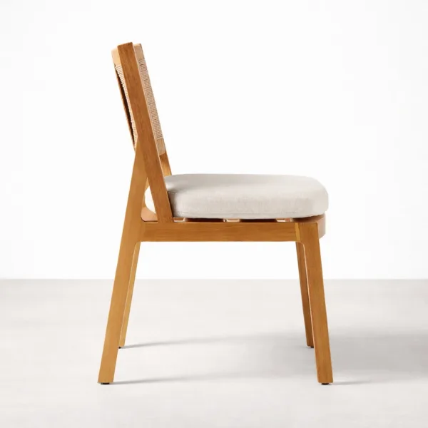 INTERIORZE Ravello teakwood dining chair side profile