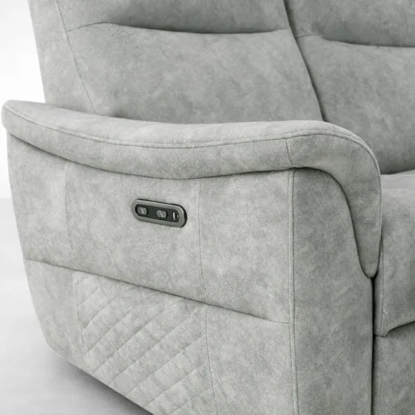 power recliner sofa side control buttons close up