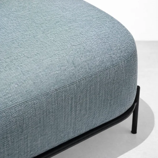 Seafoam2 Seater Sofa fabric texture close-up with stitching detail by INTERIORZE