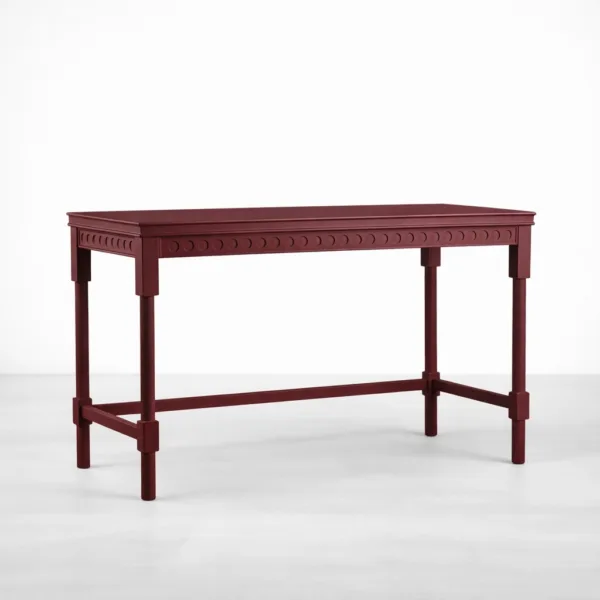 INTERIORZE rouge bead teak wood study table