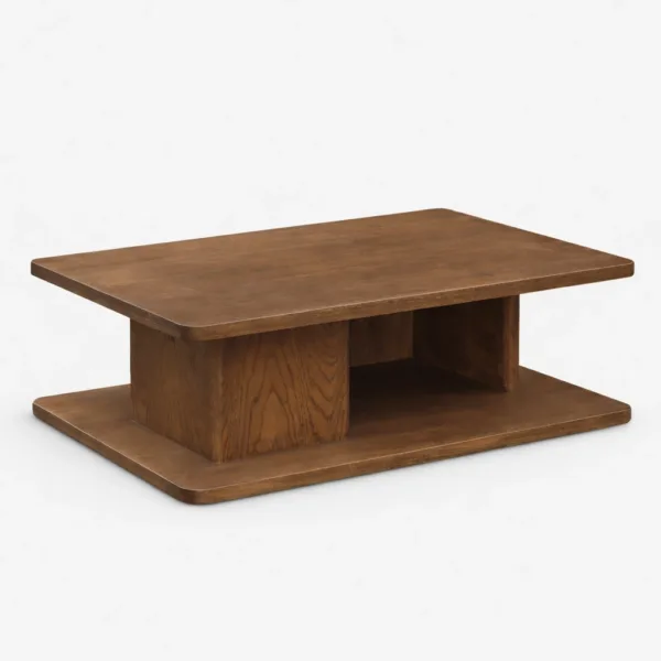 INTERIORZE teakwood storage centre table for modern living room