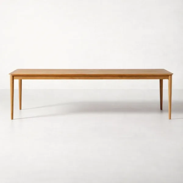 INTERIORZE Aurel solid teakwood dining table in natural finish