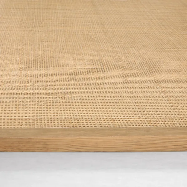 INTERIORZE ashwood glass cane centre table for modern living room