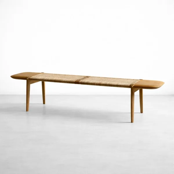 INTERIORZE Elio Woven Ashwood Bench