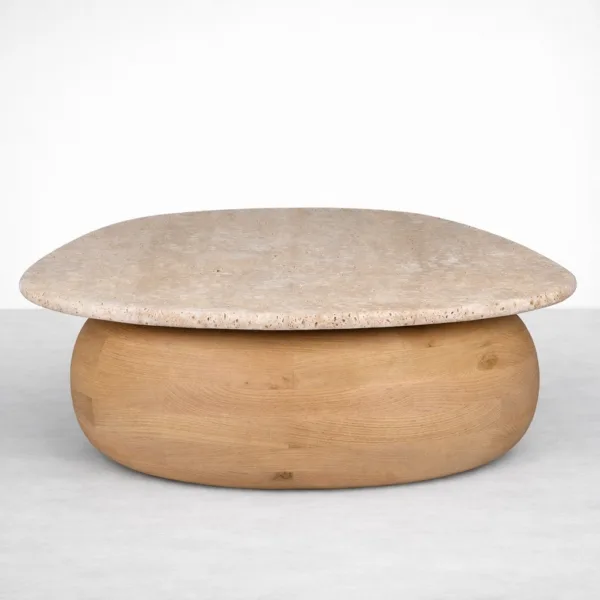 INTERIORZE ashwood pebble centre table for modern living room