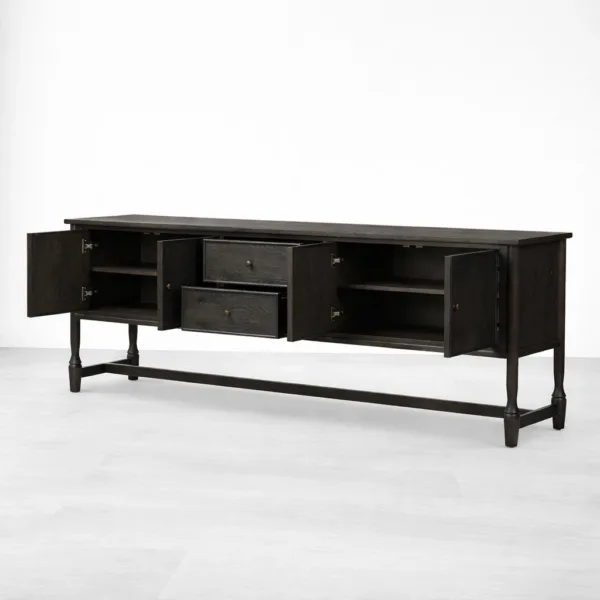 Noir Frame Teak Wood Sideboard by INTERIORZE