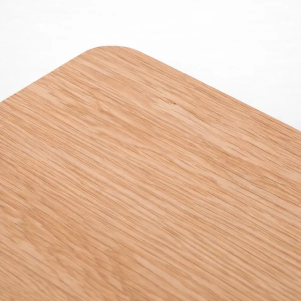 top surface detail of natural finish ashwood bedside table