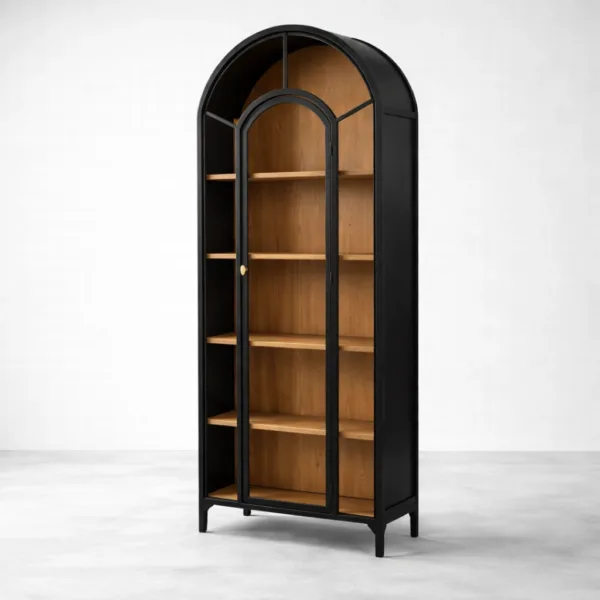 Teak Wood Showcase Cabinet