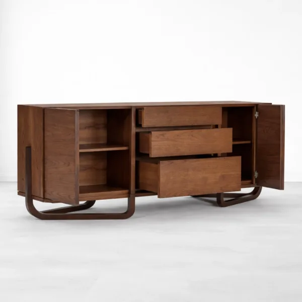 Arc Loop Teak Wood Sideboard by INTERIORZE