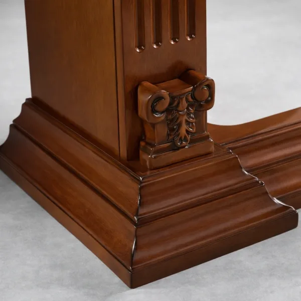 Classical Arched Teak Wood Showcase Cabinet