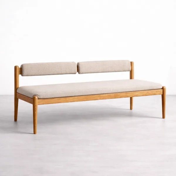 INTERIORZE Solis Split Back Ash Wood Bench