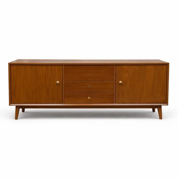 INTERIORZE Haven Trio Teak Wood Media Console