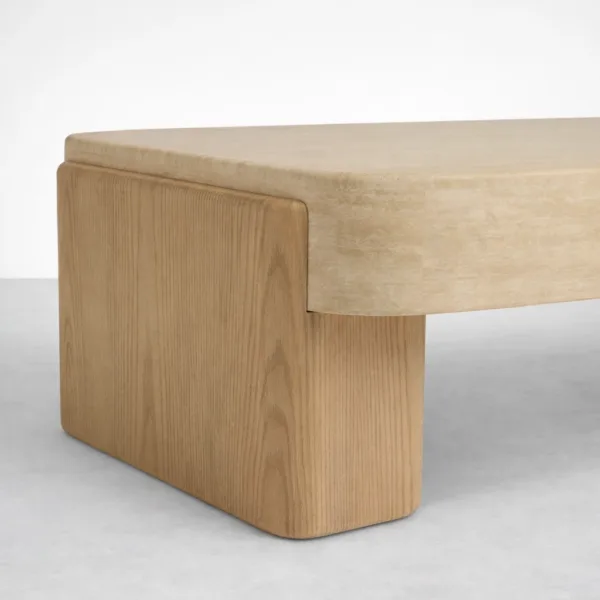 INTERIORZE ashwood marble top centre table for modern living room