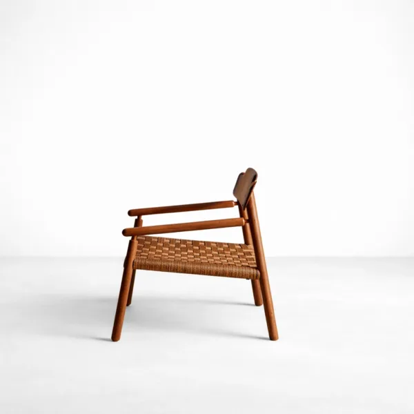 INTERIORZE Rowan Teakwood Handwoven Arm Chair