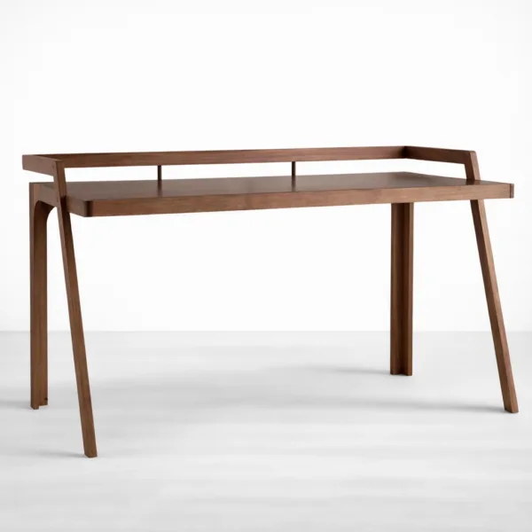 INTERIORZE dual drawer teak wood study table