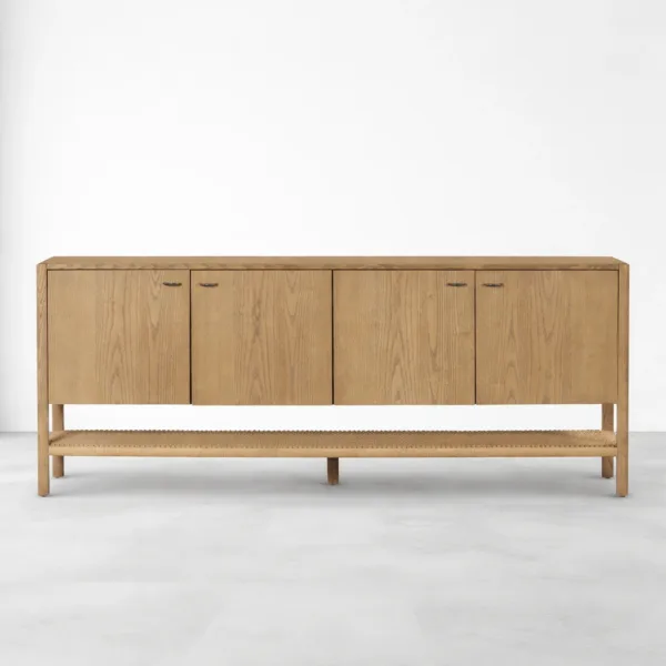 Loom Shelf Ash Wood Sideboard by INTERIORZE