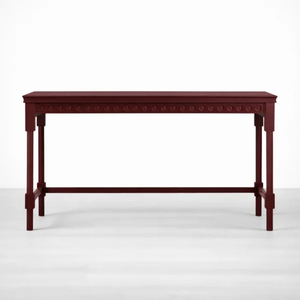 INTERIORZE rouge bead teak wood study table