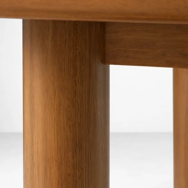 Full extended view of INTERIORZE Tavero solid teakwood dining table