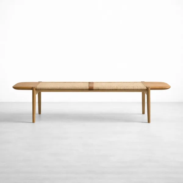 INTERIORZE Elio Woven Ashwood Bench