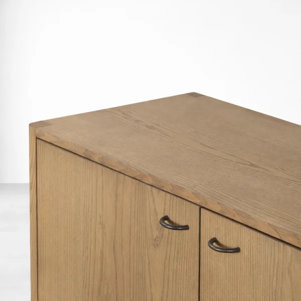 Loom Shelf Ash Wood Sideboard by INTERIORZE