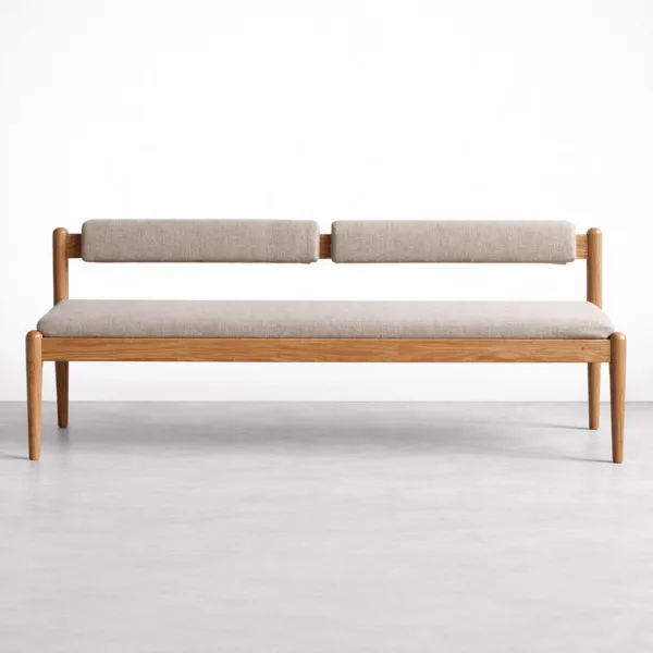 INTERIORZE Solis Split Back Ash Wood Bench