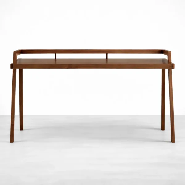 INTERIORZE dual drawer teak wood study table