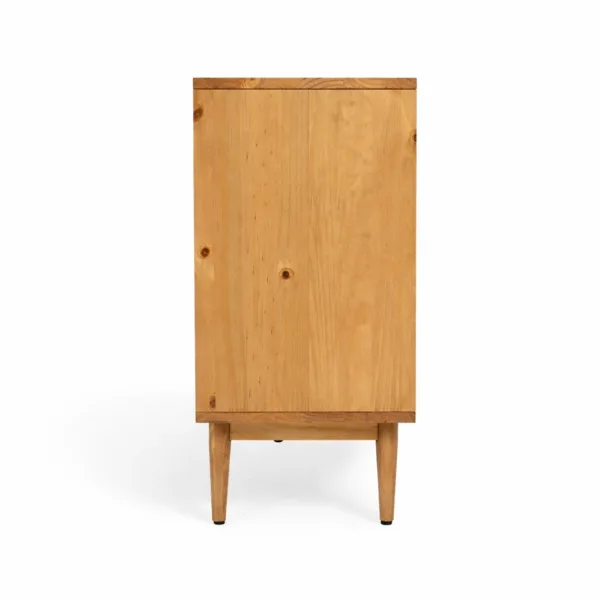 Cane Frame Ash Wood Media Console by INTERIORZE