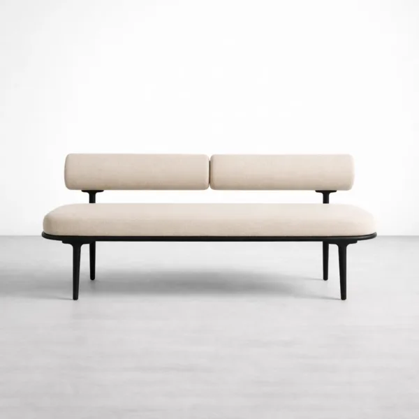 INTERIORZE Sola Ivory Upholstered Bench
