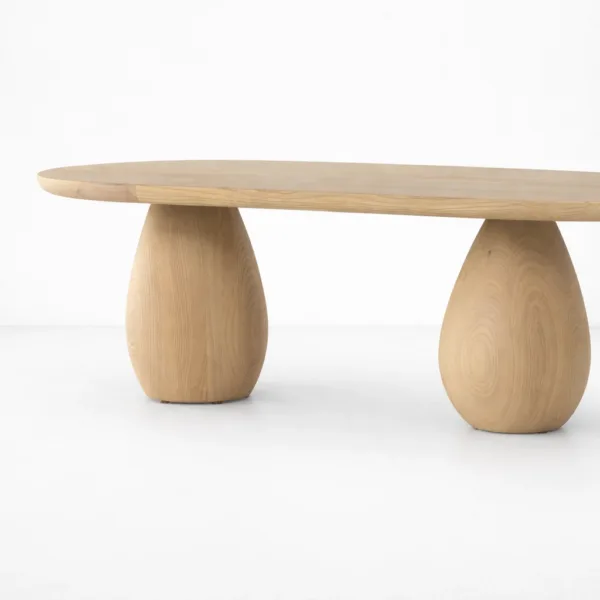INTERIORZE ashwood oval centre table for modern living room