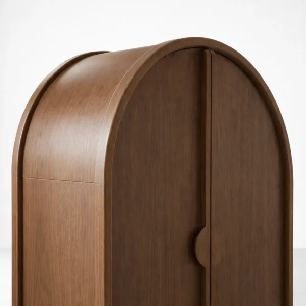 INTERIORZE Arco Arch Teak Wood Wardrobe