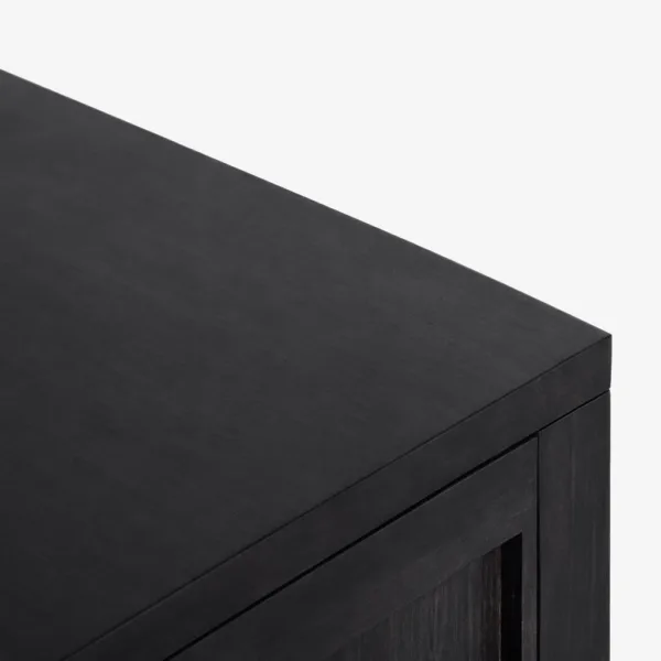 Noir Arch Cane Teak Wood Sideboard by INTERIORZE