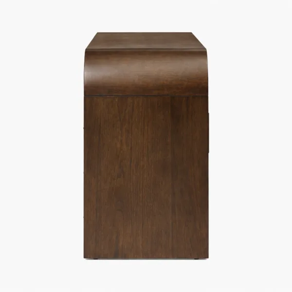 INTERIORZE Arc Edge Teak Wood Media Console