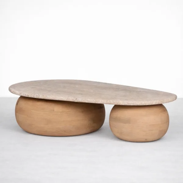 INTERIORZE ashwood pebble centre table for modern living room
