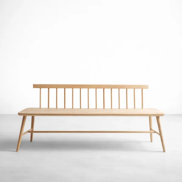 INTERIORZE Spindle Ash Wood Bench