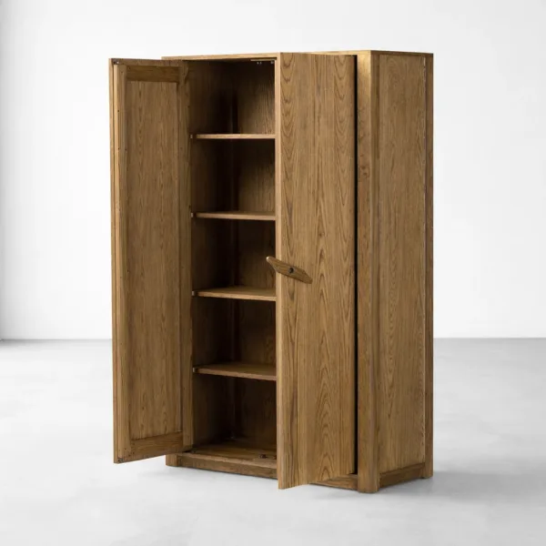 INTERIORZE Alder Ash Wood Wardrobe