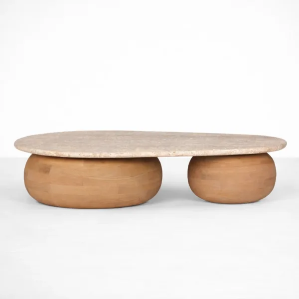 INTERIORZE ashwood pebble centre table for modern living room