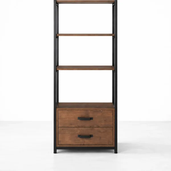 Teak Wood Showcase Cabinet with Drawers