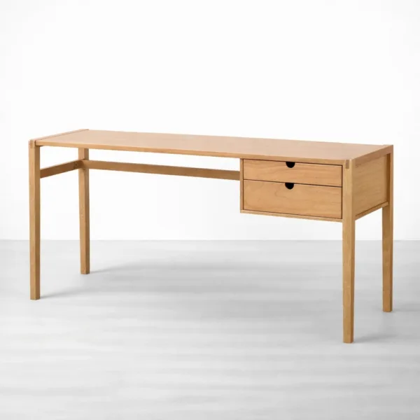INTERIORZE offset ash wood study table