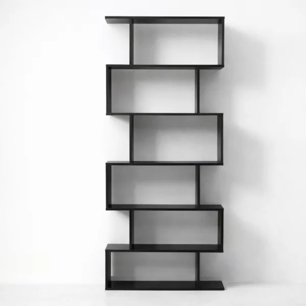 Staggered Teak Wood Showcase Cabinet