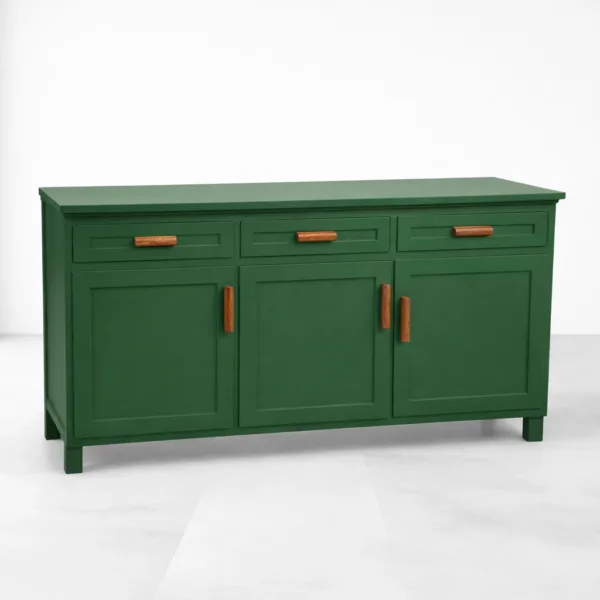 Emerald Panel Teak Wood Sideboard by INTERIORZE