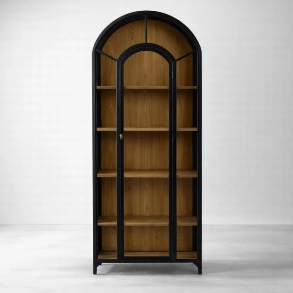 Teak Wood Showcase Cabinet