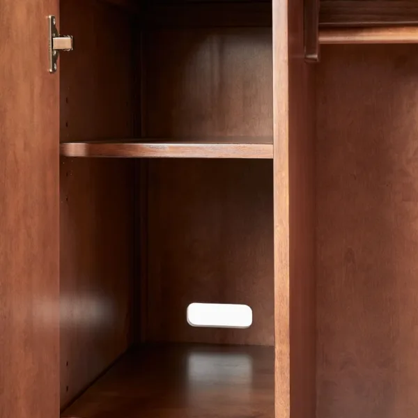 INTERIORZE Aster Teak Wood Wardrobe